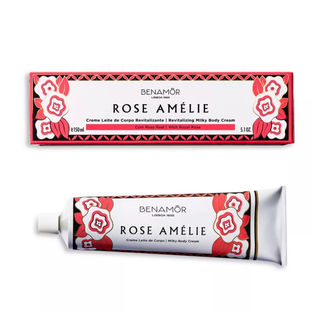 NEW Benamor Rose Amélie Revitalizing Milky Body Cream 5.1 oz.